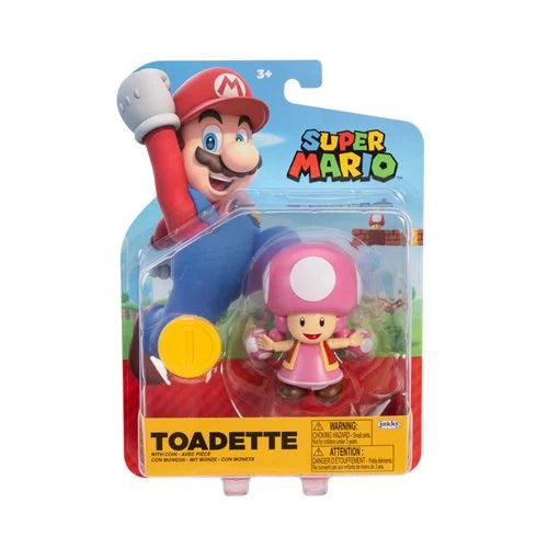 World Nintendo Super Mario 4-Inch Figures Wave 43 TOADETTE