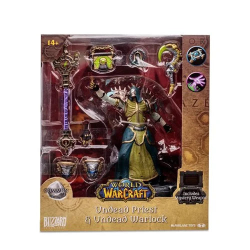 World of Warcraft Wave 1 Undead Priest Warlock Common 1:12 Scale Posed Figure