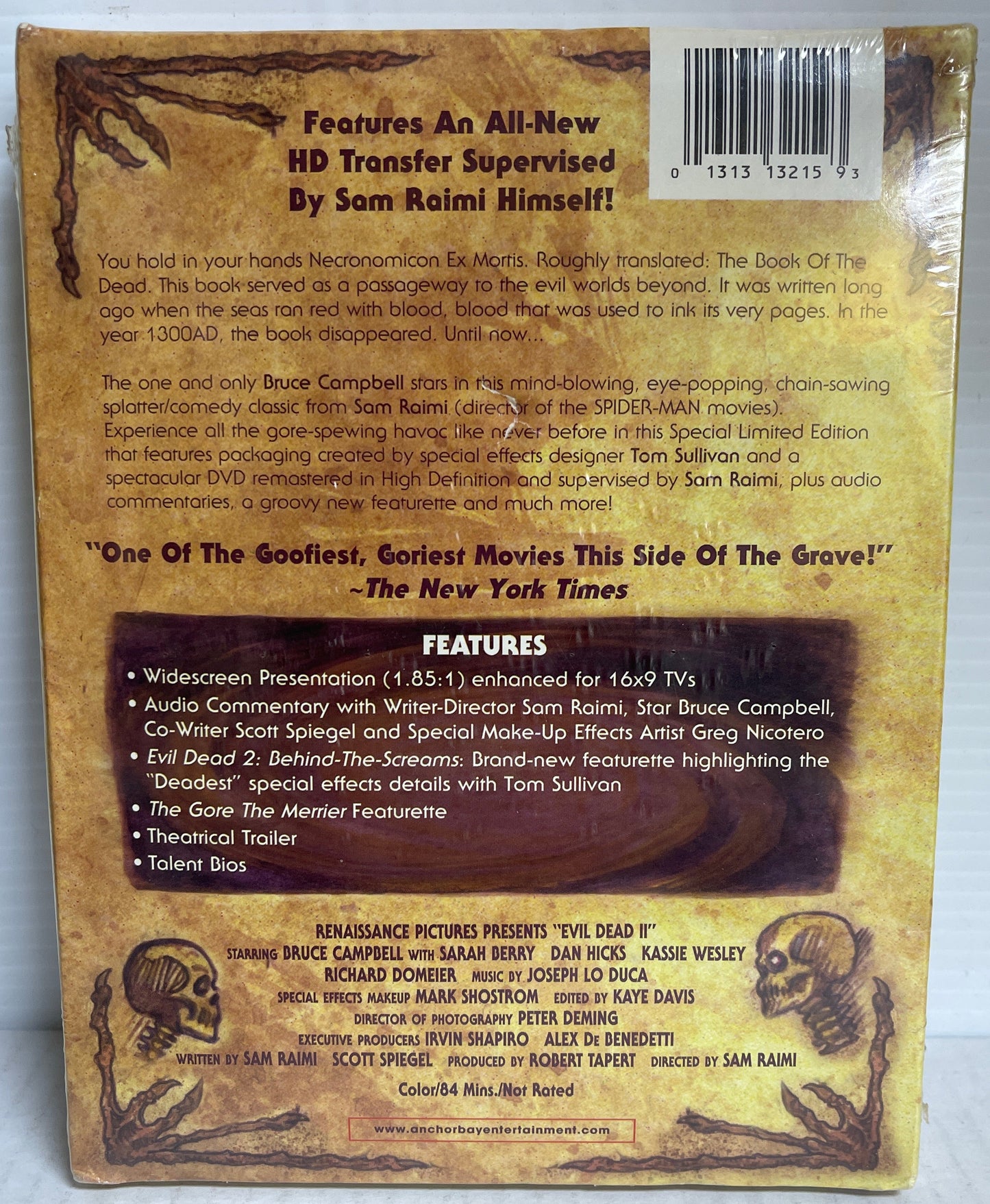 Evil Dead 2: Dead by Dawn (DVD, The Book Of The Dead 2 Limited Edition)