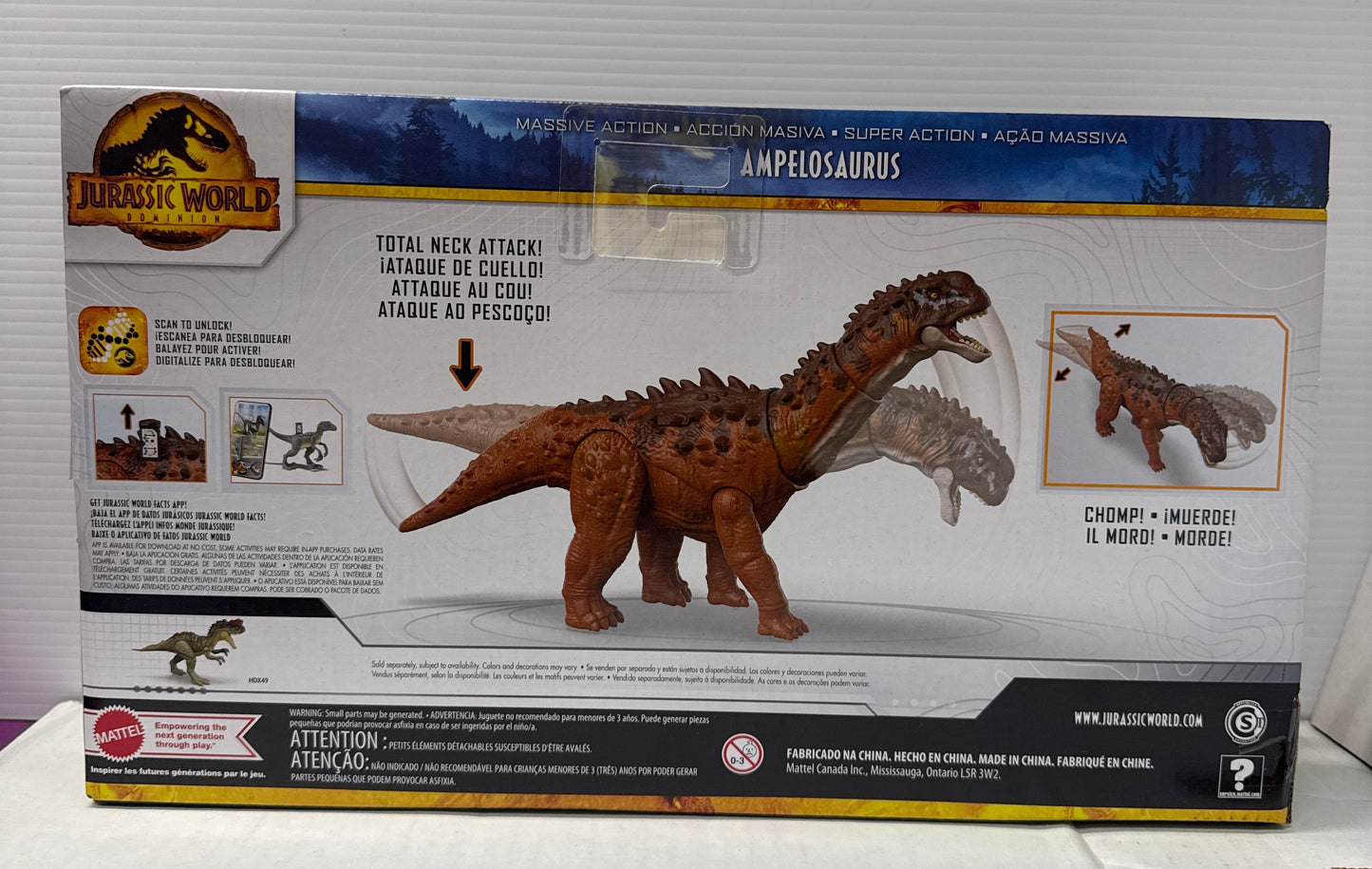 Jurassic World Dominion AMPELOSAURUS Massive Action Dinosaur Figure
