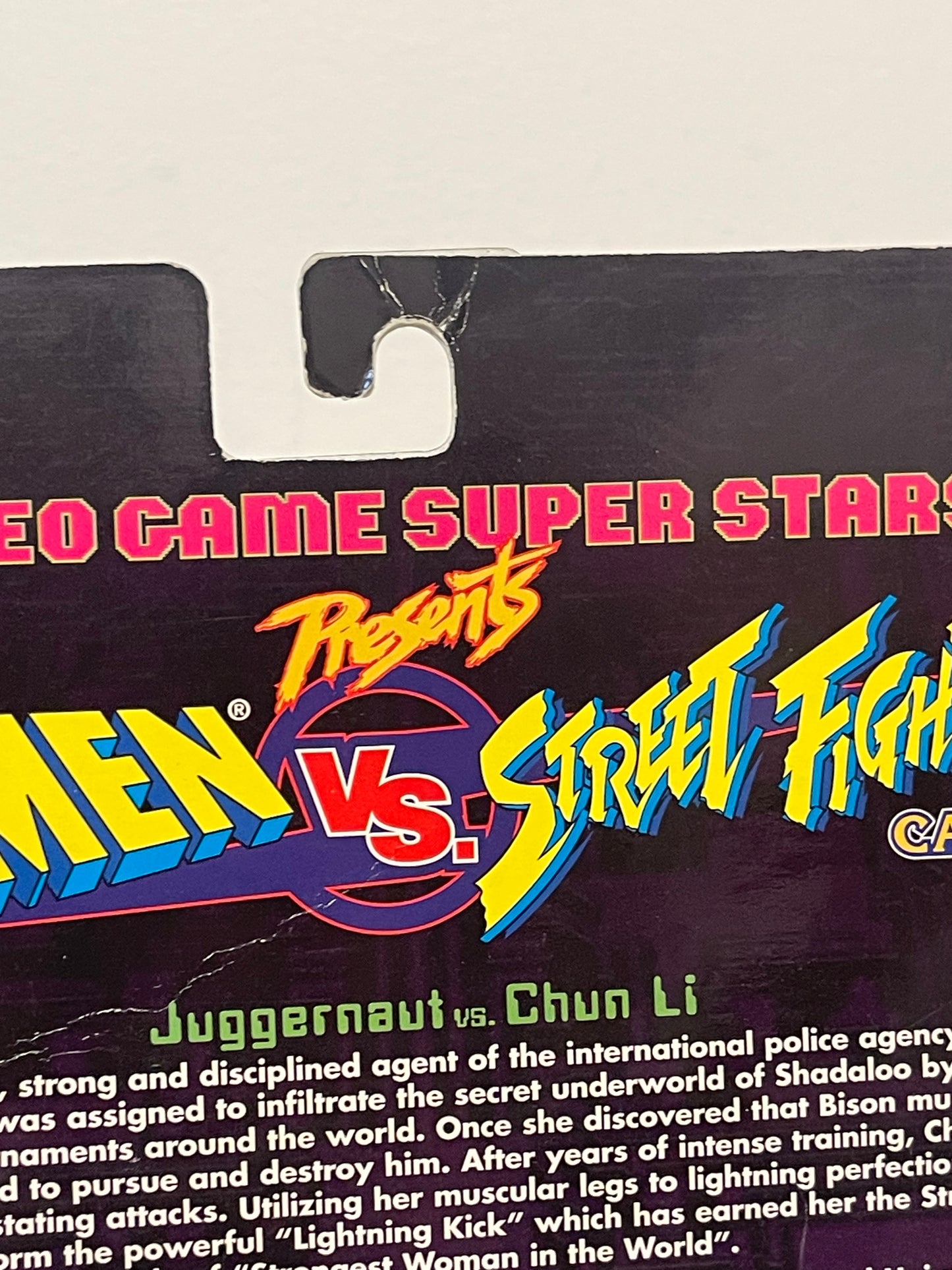 Video Game Super Stars X-Men vs Streetfighter Juggernaut vs. Chun Li