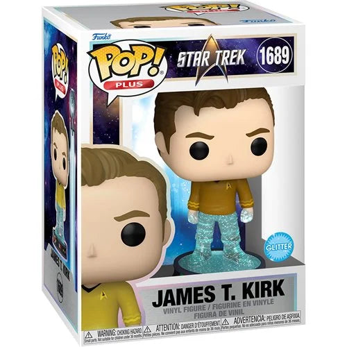 Star Trek Transporter James T. Kirk Glitter Funko Pop! Vinyl Figure Plus #1689