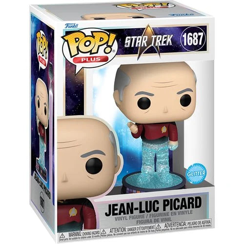 Star Trek Transporter Jean-Luc Picard Glitter Funko Pop! Vinyl Figure Plus #1687