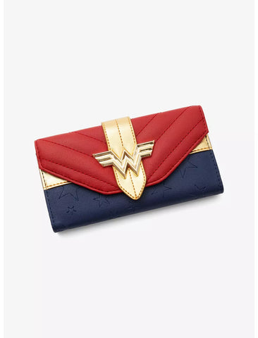 DC Comics Wonder Woman Quilted Flap Wallet