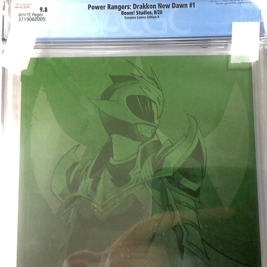 Power Rangers: Drakkon New Dawn #1 CGC 9.8 Scorpion Comics Varient Boom! Studios Ed. A