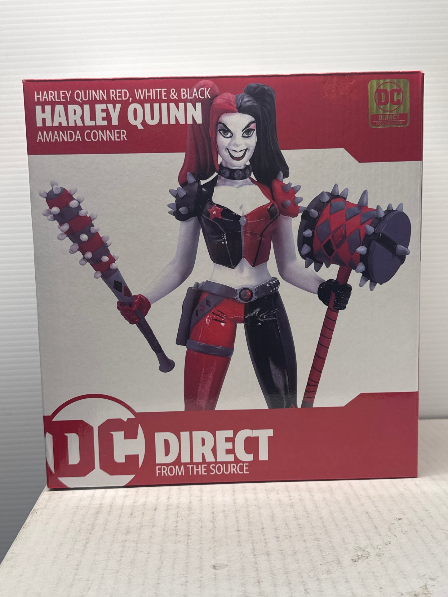 Harley Quinn Red White and Black Statue by Amanda Conner Statue