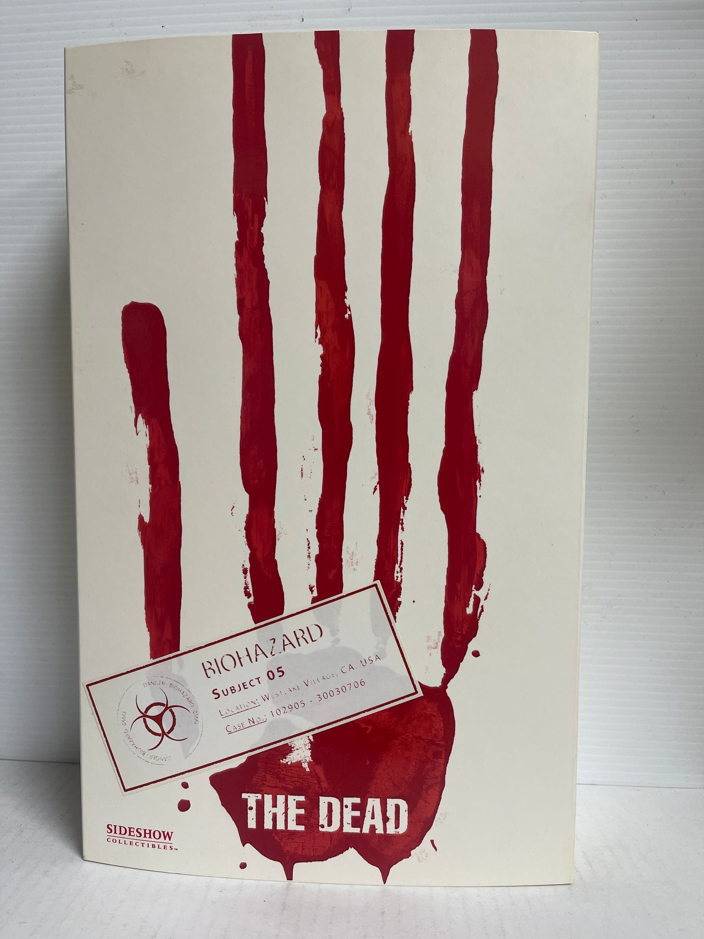 Subject 05 Biohazard Security Guard SIDESHOW HOT TOYS The Dead 1/6 12" MIB