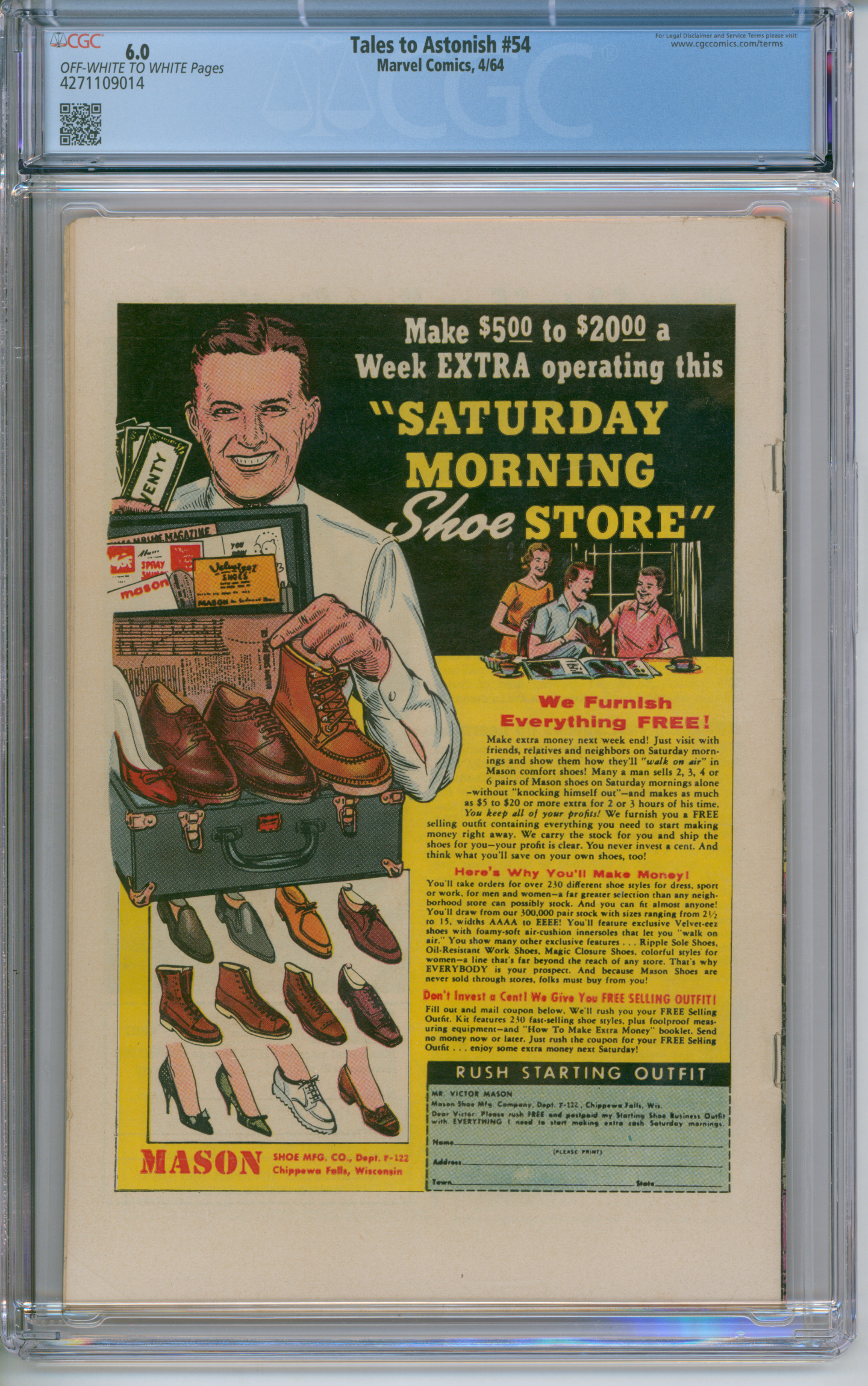 Tales To Astonish #54 CGC 6.0 1st Appearance of El Toro