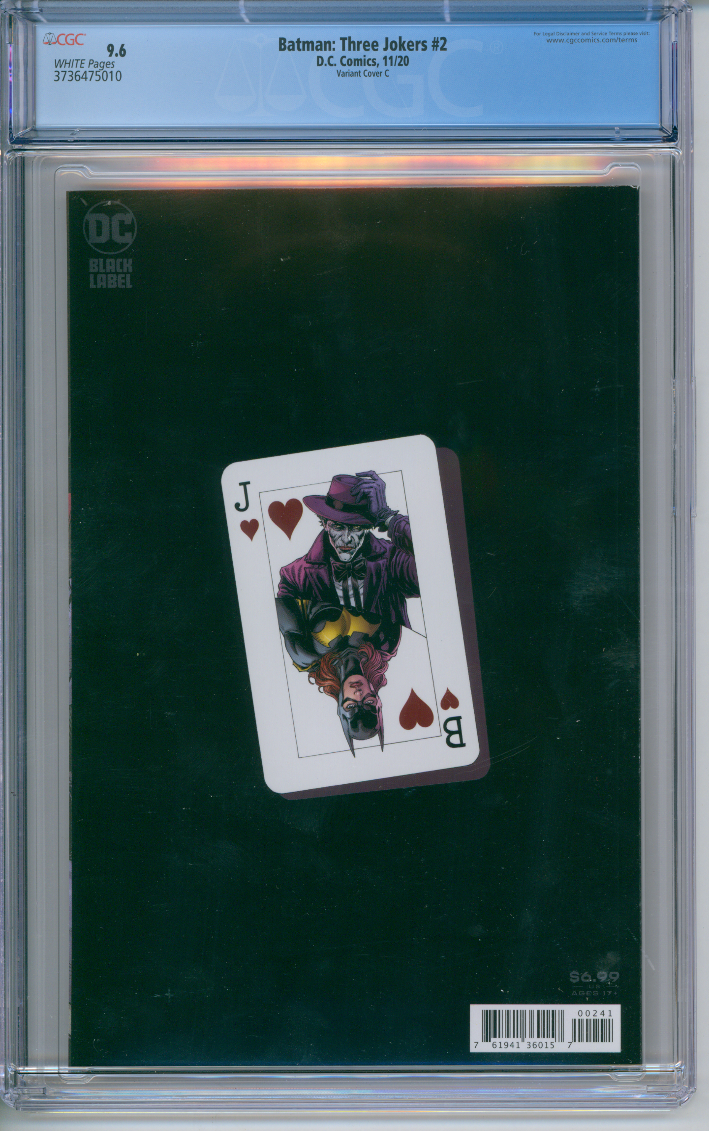 Batman: Three Jokers #2 CGC 9.6 Variant Cover C - Sketch Variant Cover