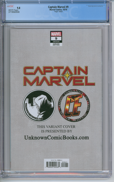Captain Marvel #9 CGC 9.8 Virgin Edition