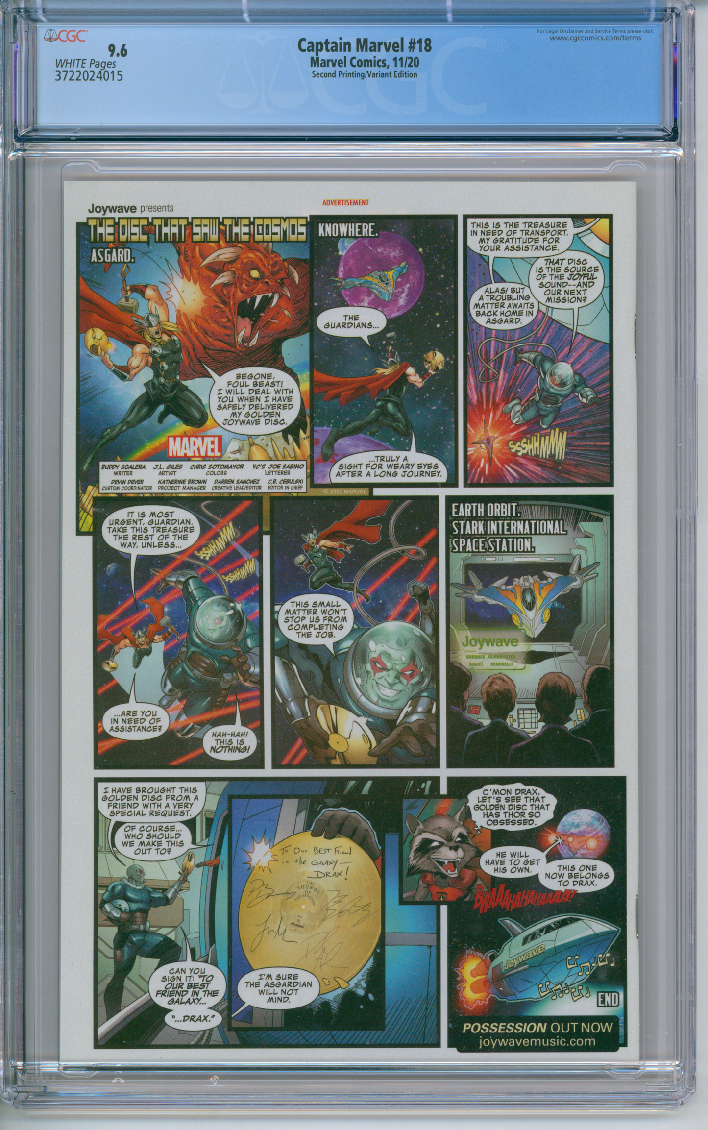 Captain Marvel #18 CGC 9.6 Second Printing Variant