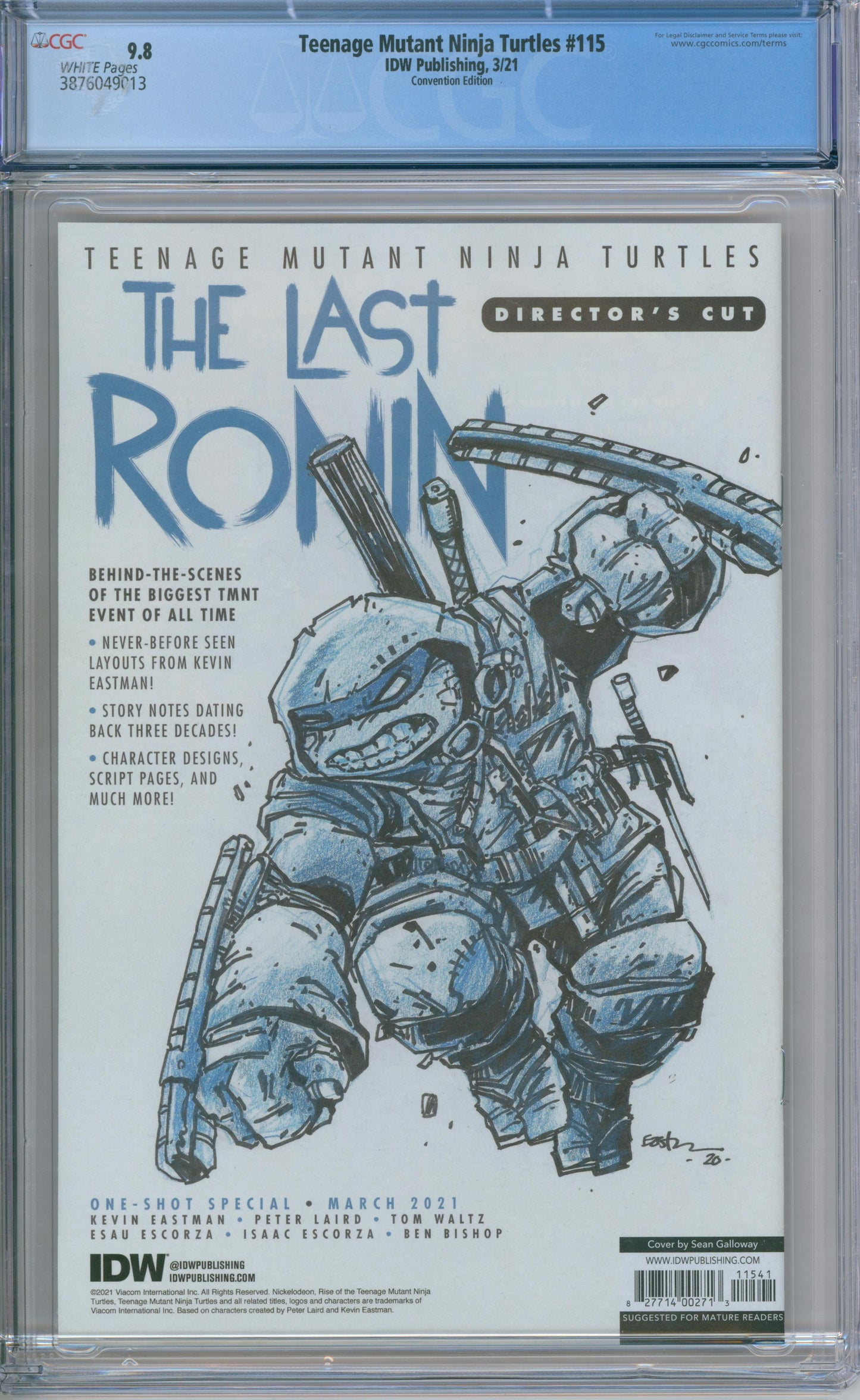 Teenage Mutant Ninja Turtles #115 CGC 9.8