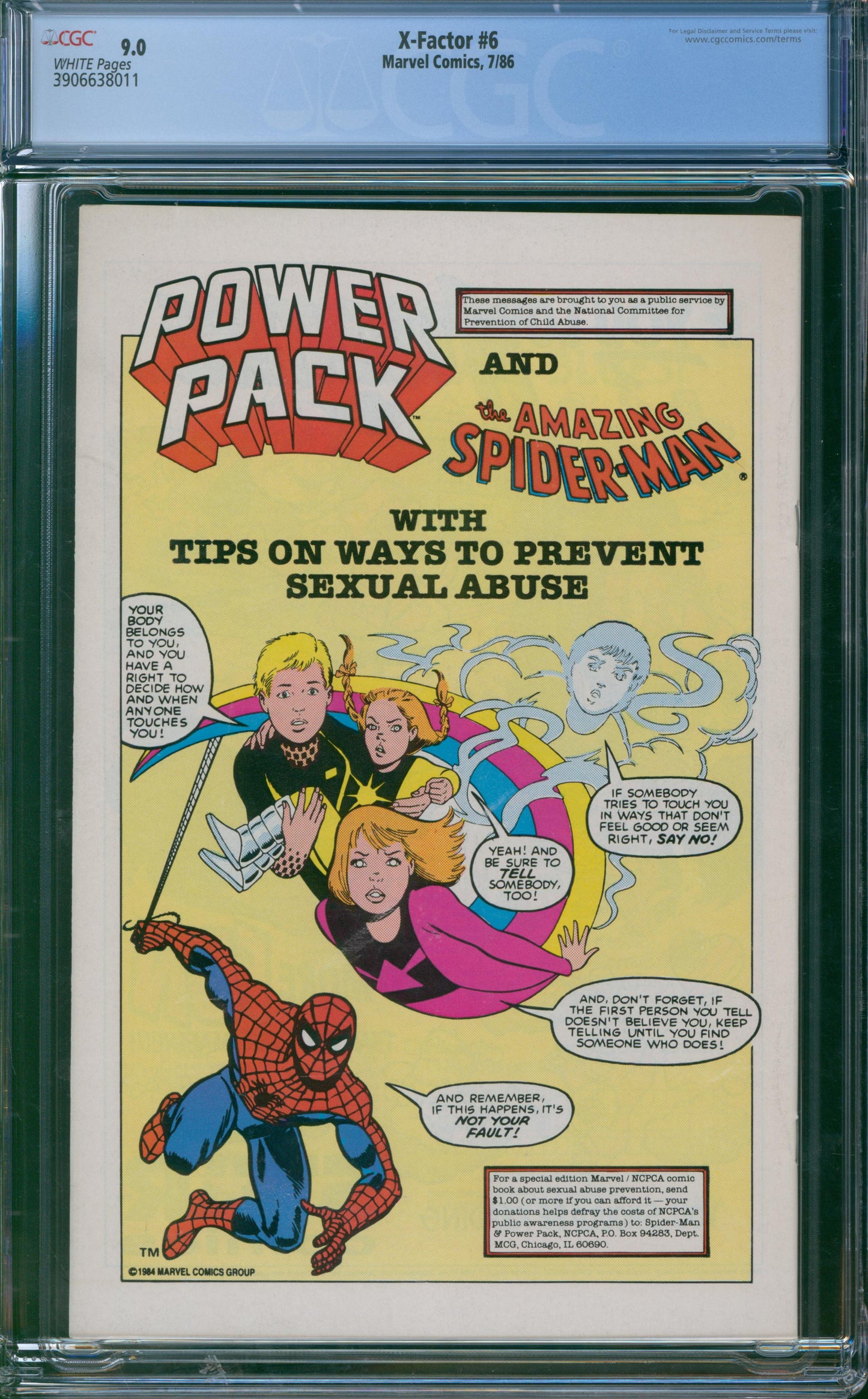 X-Factor #6 CGC 9.0 - 1st full appearance of Apocalypse (En Sabah Nur)