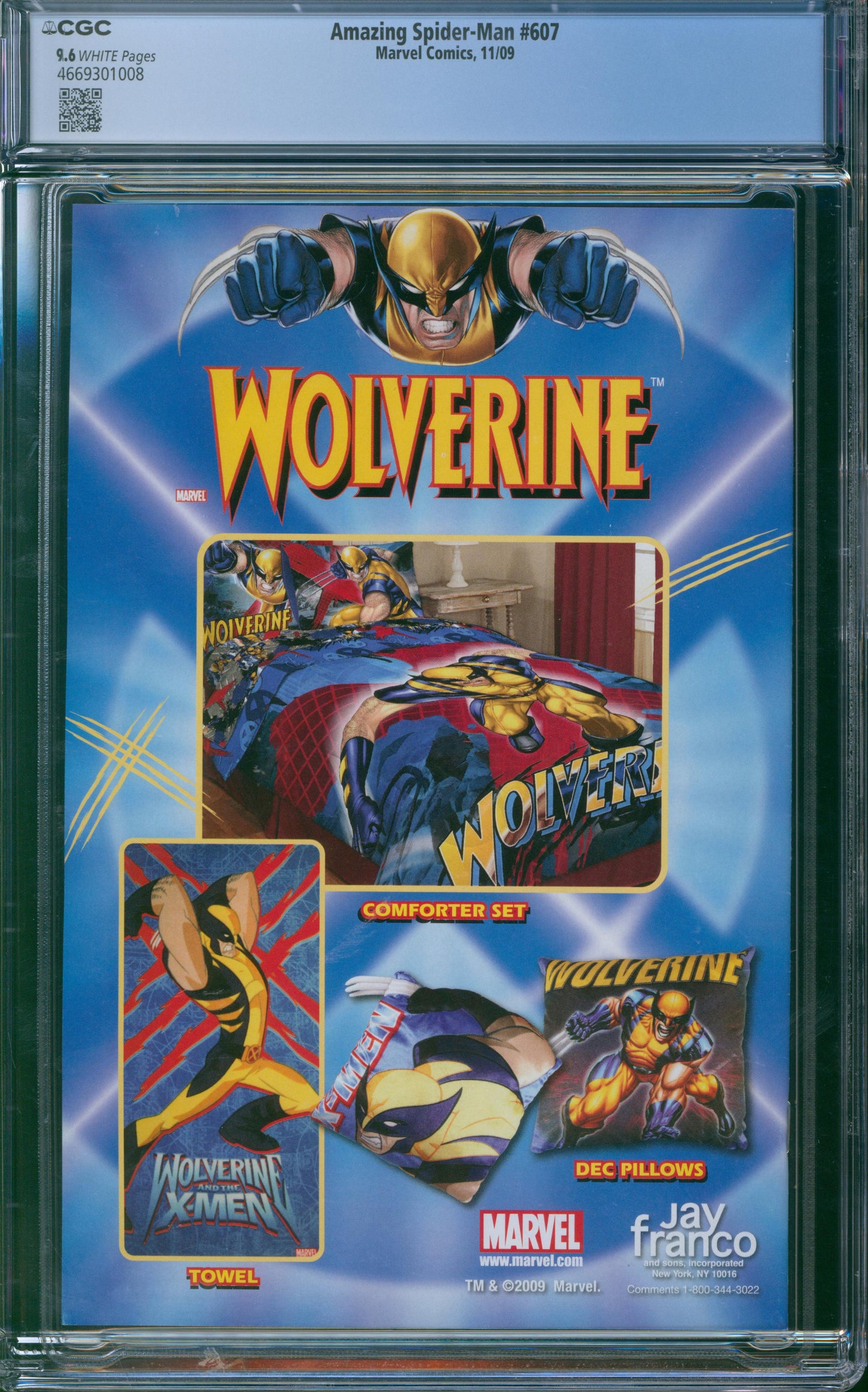 Amazing Spider-Man #607 2009 CGC 9.6 - Black Cat & Diablo appearance