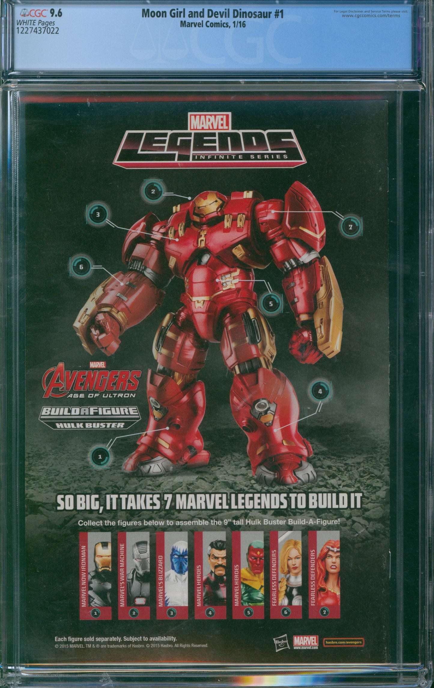 Moon Girl and Devil Dinosaur #1 2016 CGC 9.6 - 1st appearance of Moon Girl (Lunella Lafayette).