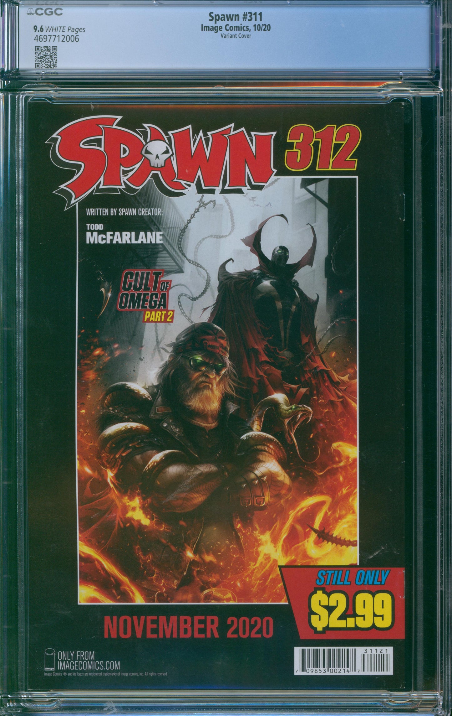 Spawn #311 CGC 9.6 Variant Cover - 2020