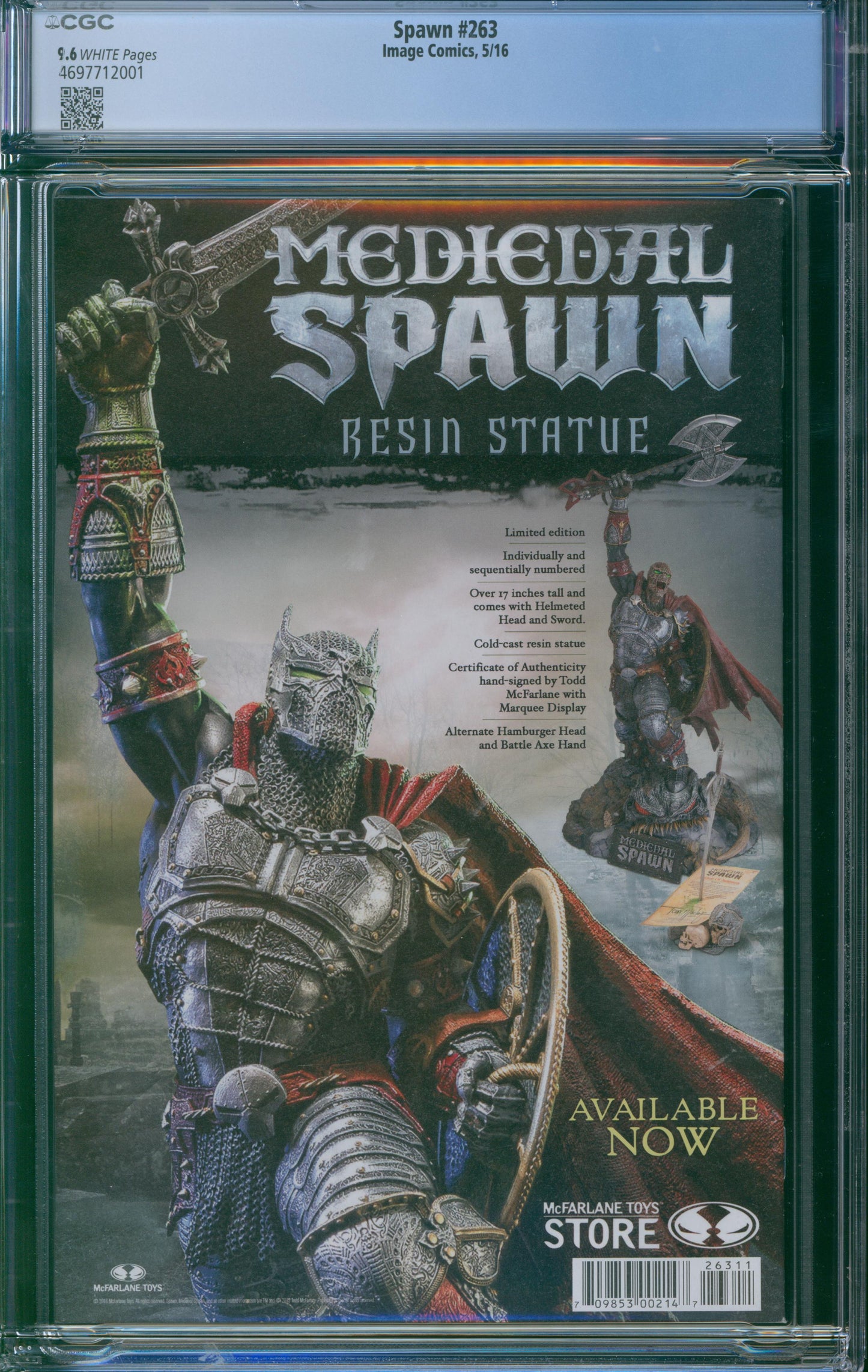 Spawn #263 CGC 9.6 2016