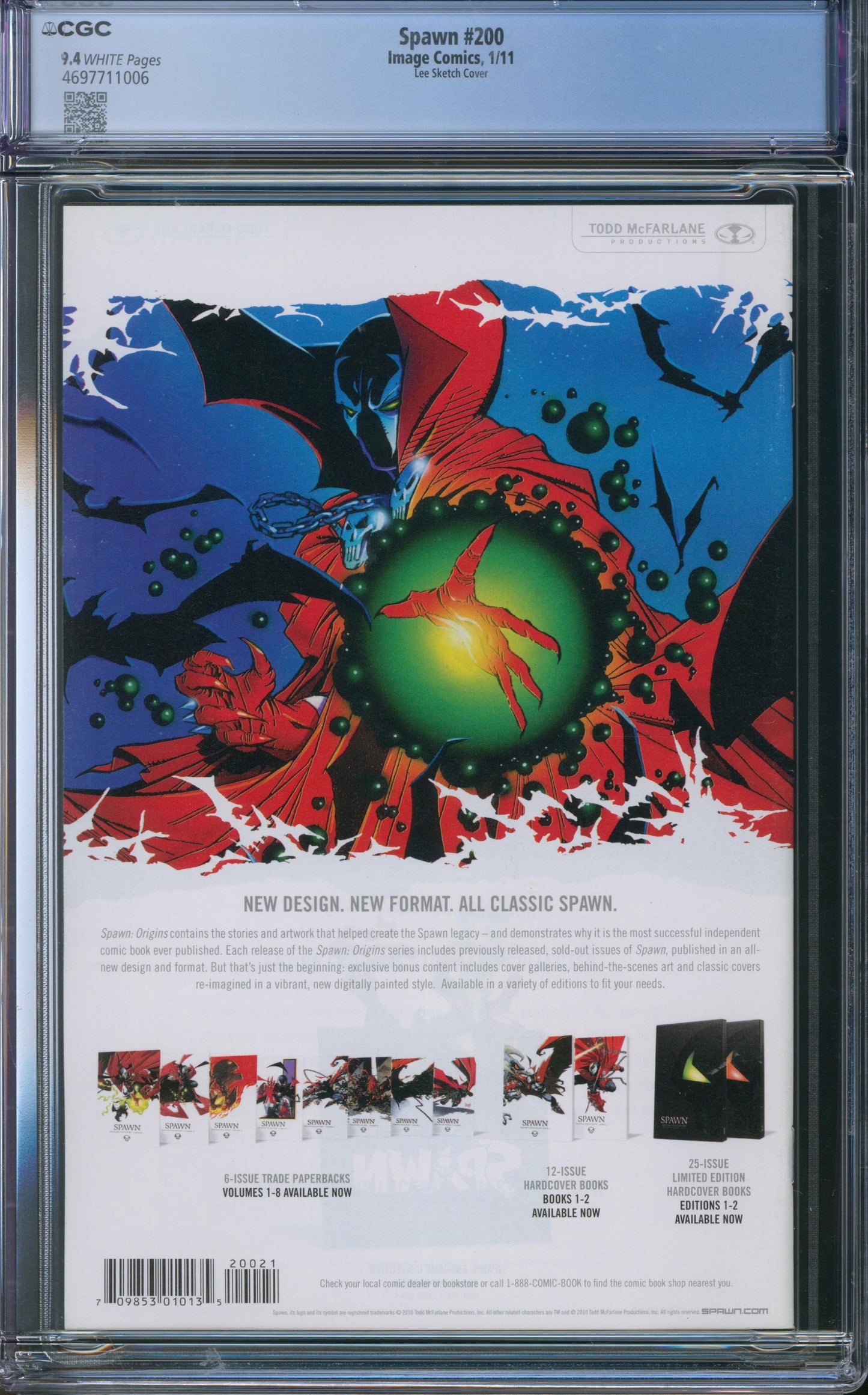 Spawn #200 CGC 9.4 - Lee Sketch Cover