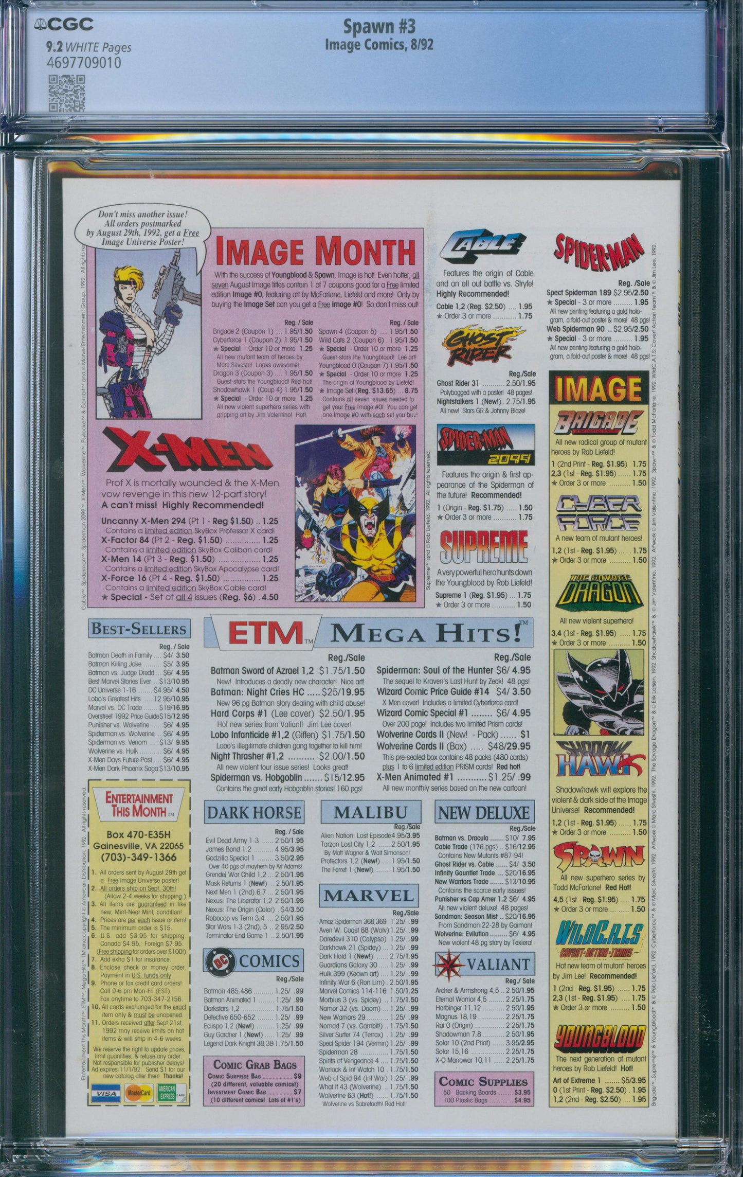 Spawn #3 CGC 9.2