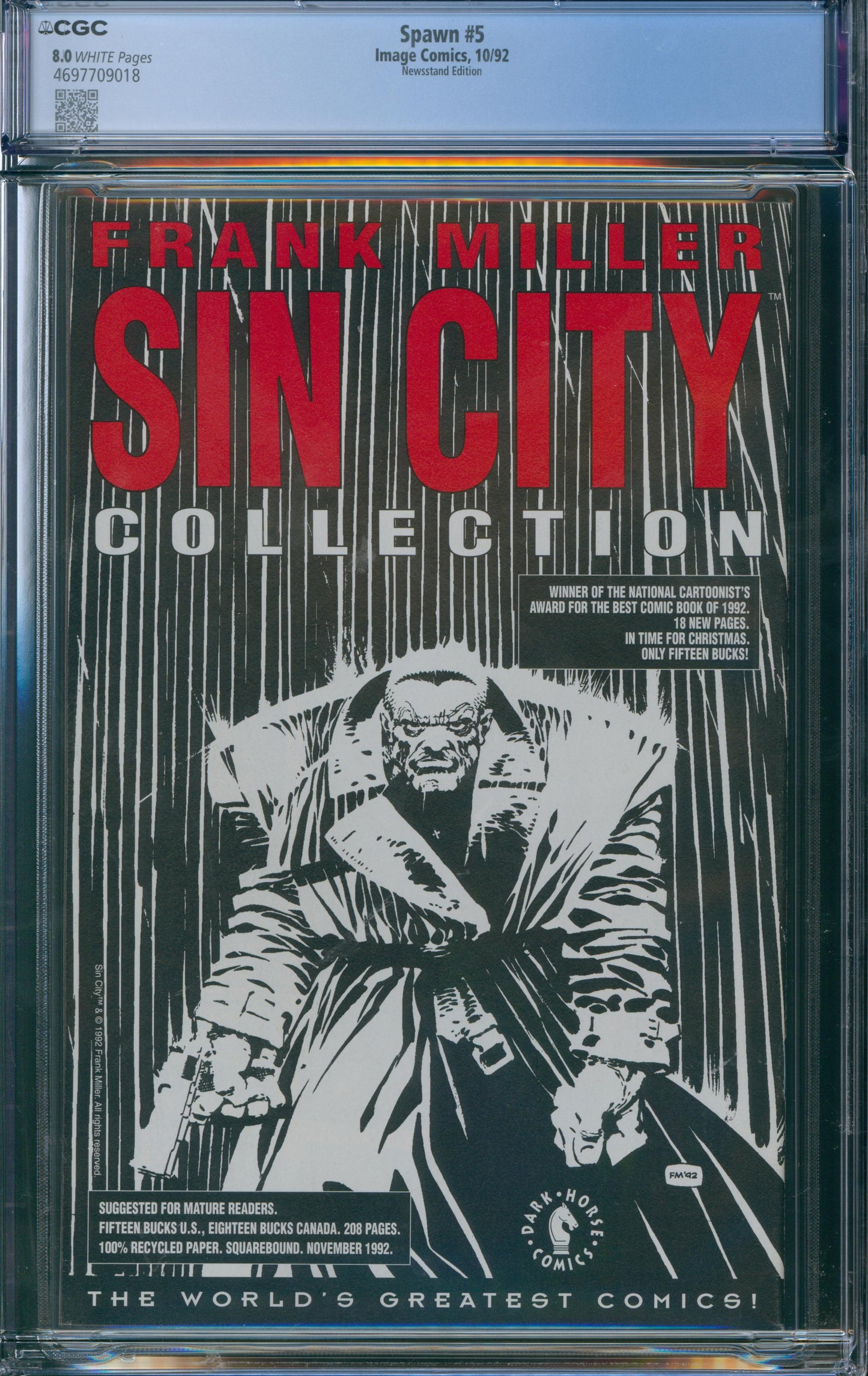 Spawn #5 CGC 8.0 - Newsstand Edition
