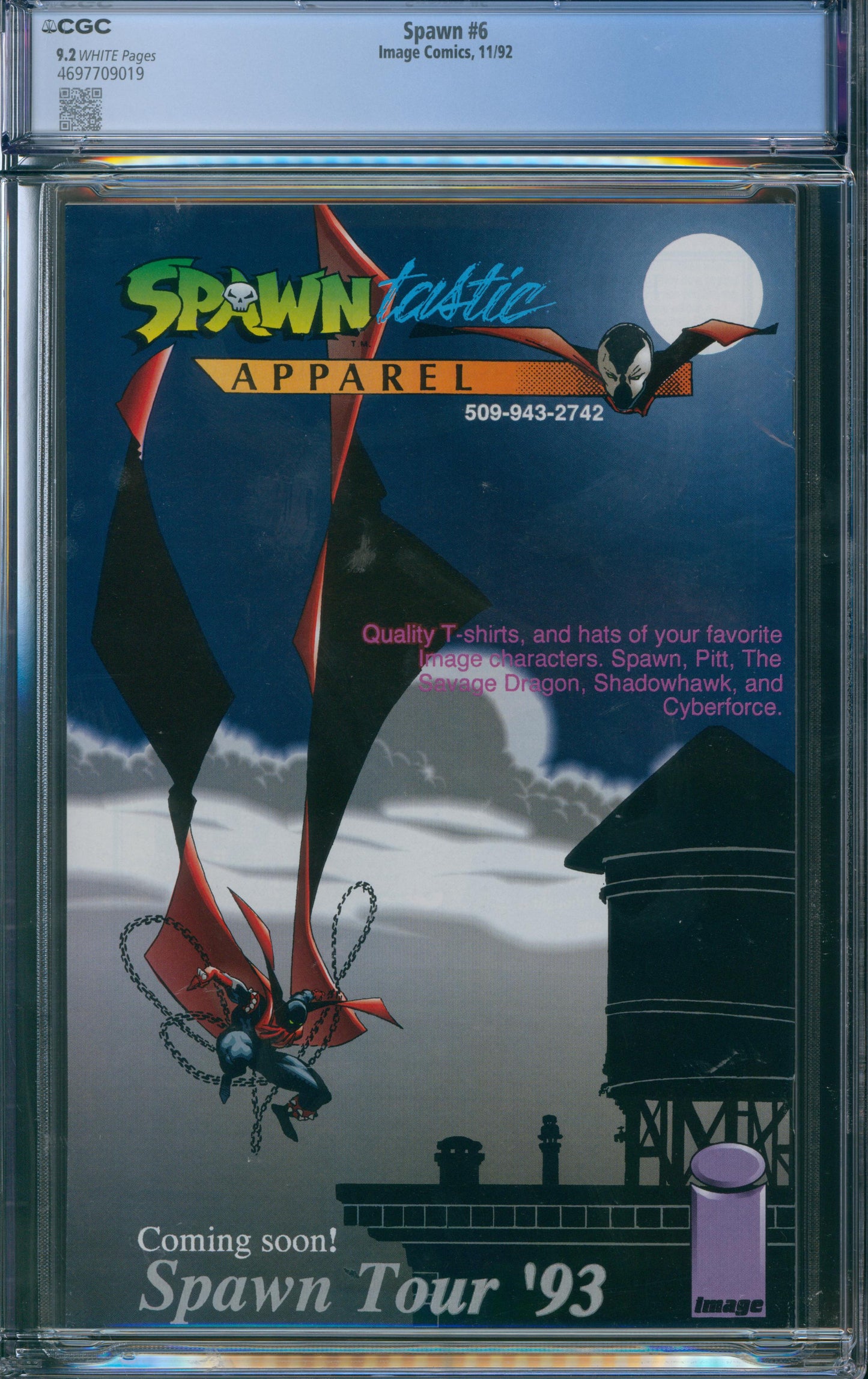 Spawn #6 CGC 9.2 - 1st Appearance of Overt-kill