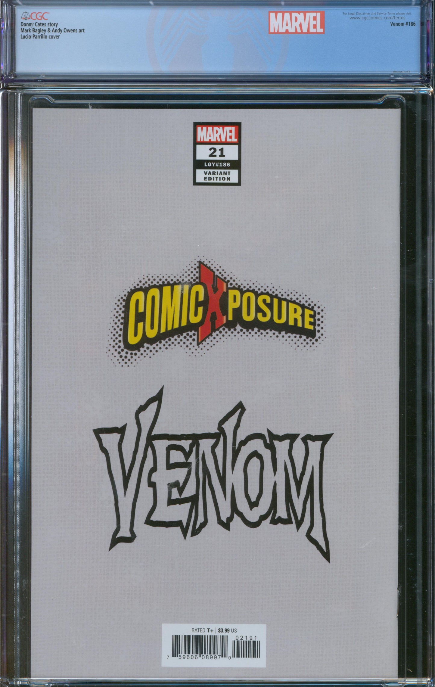Venom #21 CGC 9.2 ComicXposure "Virgin" Edition