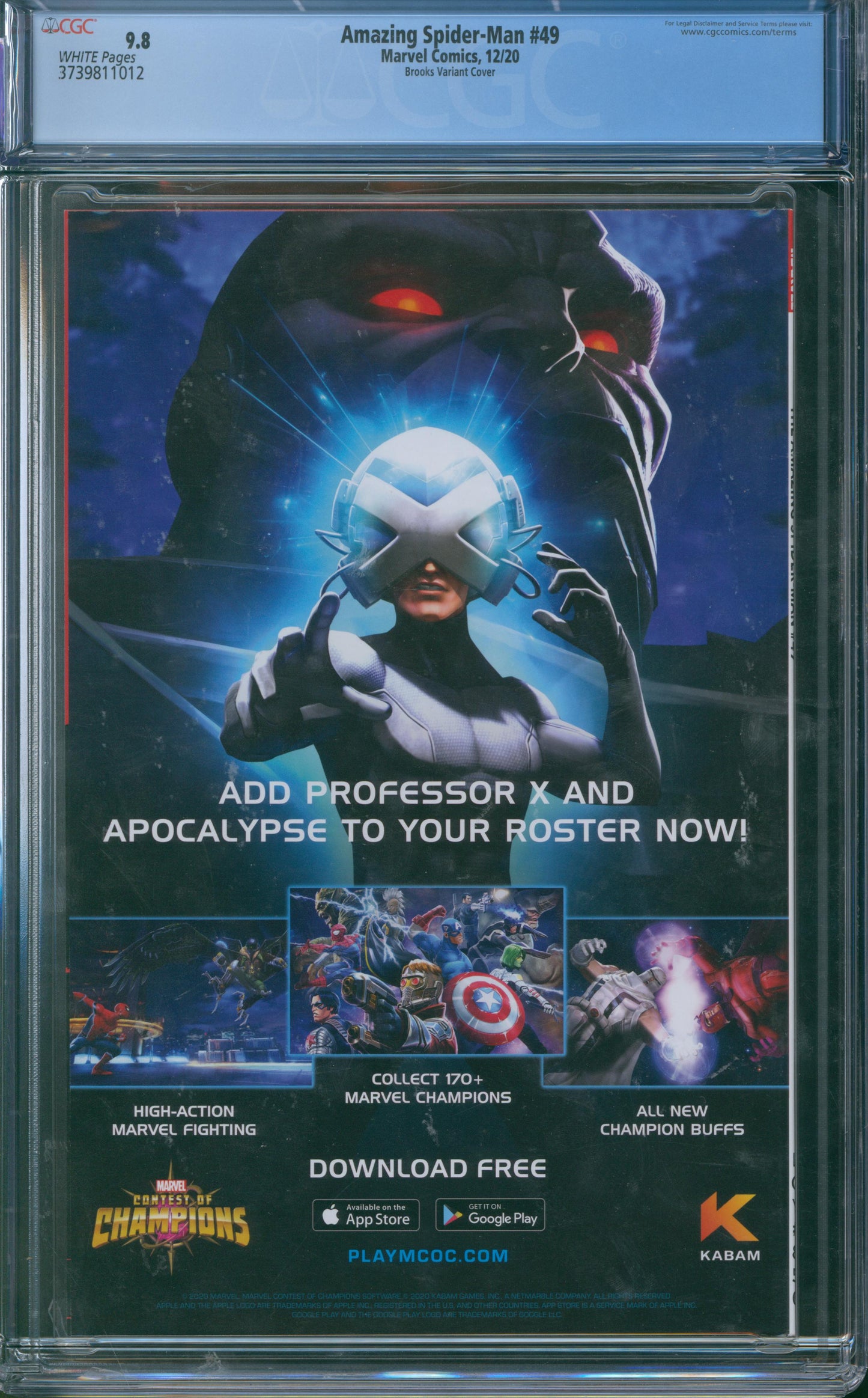 Amazing Spider-Man #49 CGC 9.8 - Brooks Variant Cover