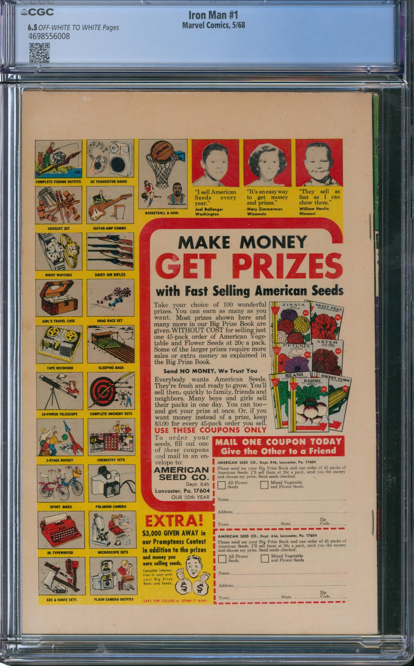 Iron Man #1 CGC 6.5 - 1968 - Origin of Iron Man Retold