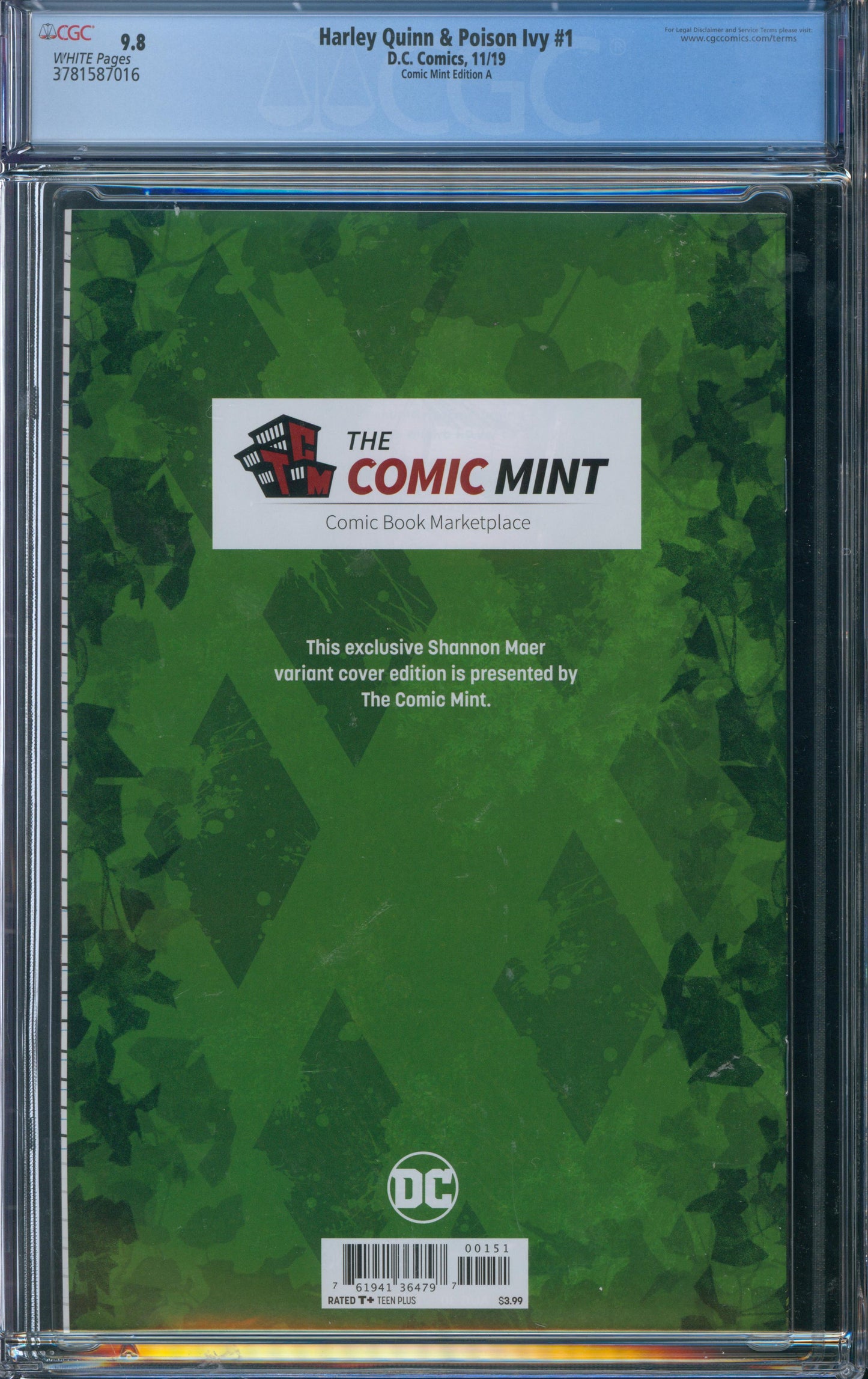 Harley Quinn & Poison Ivy #1 CGC 9.8 - Comic Mint Edition A