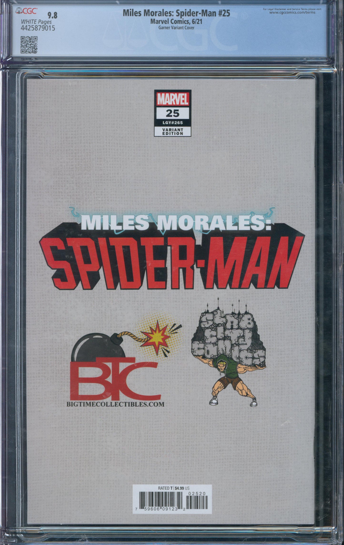 Miles Morales: Spider-Man #25 CGC 9.8 - Garner Variant Cover