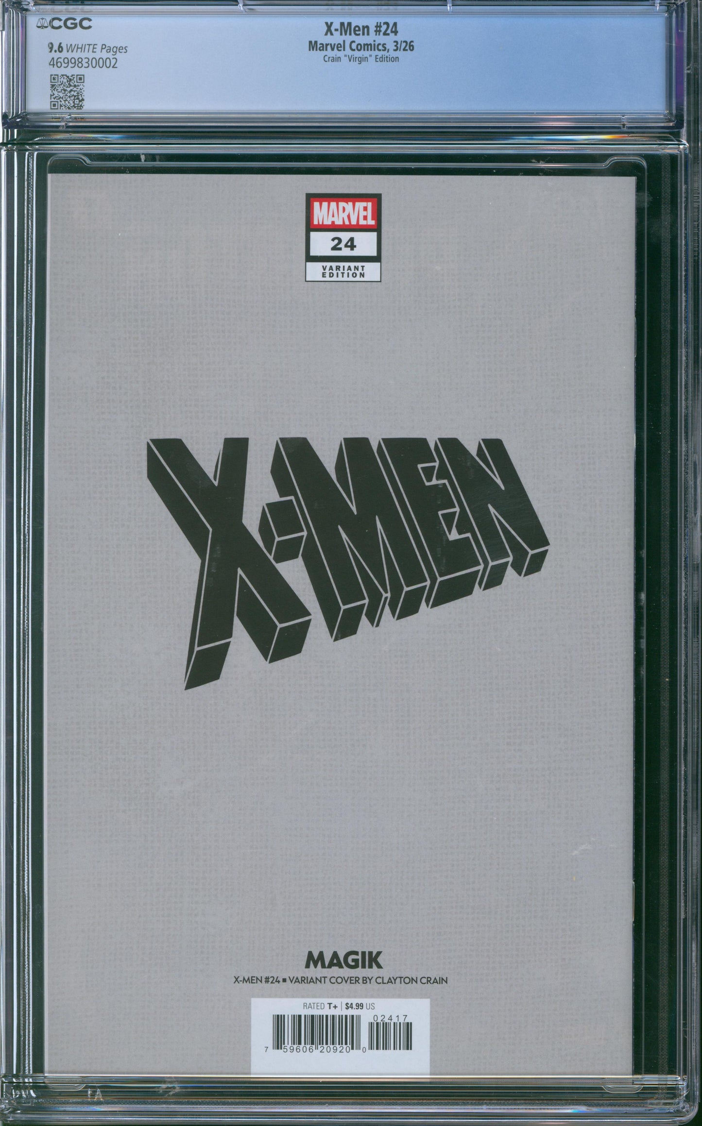 X-Men #24 CGC 9.6 - Crain Virgin Edition