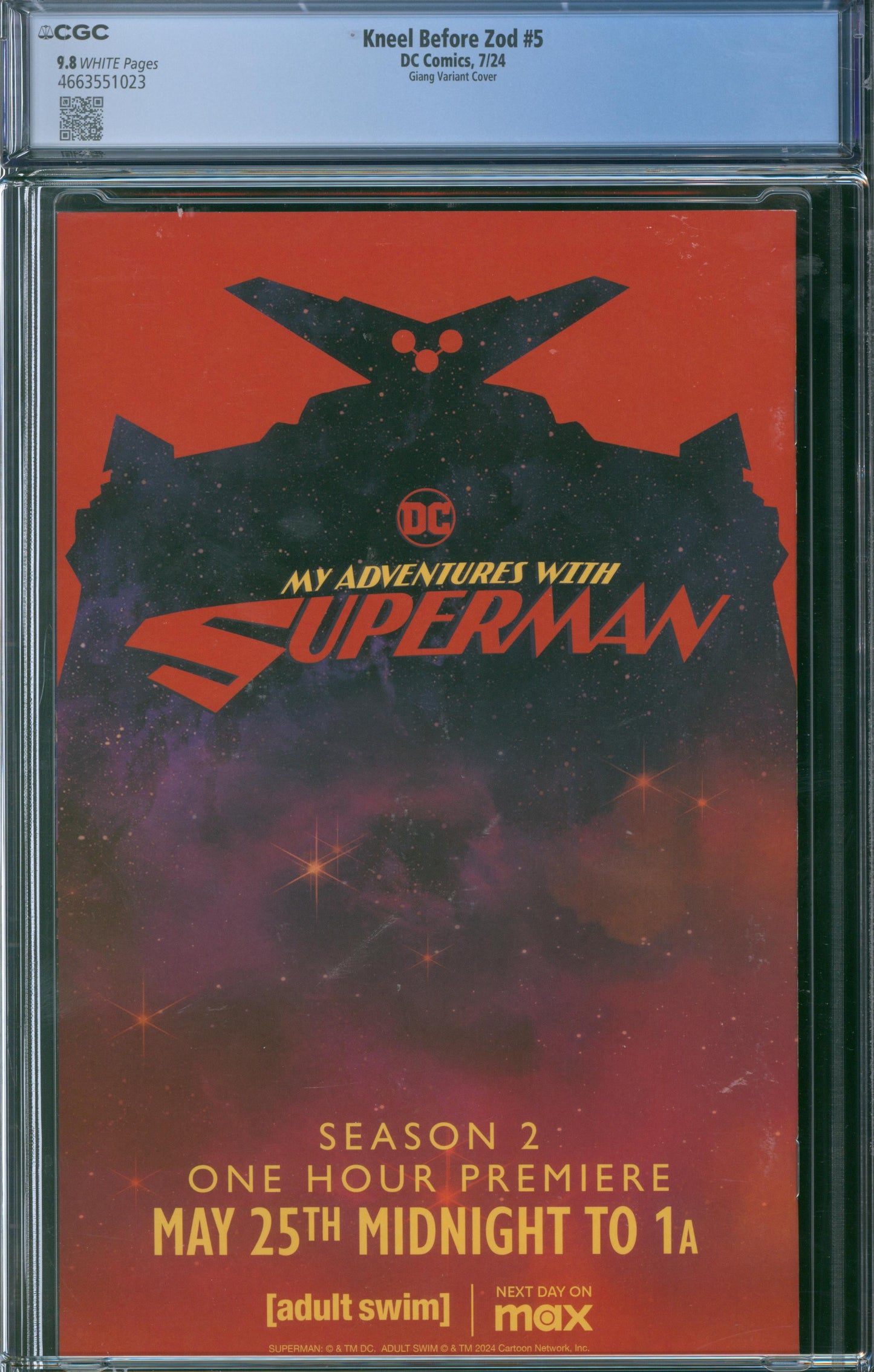Kneel Before Zod #5 CGC 9.8 - Giang Variant Cover
