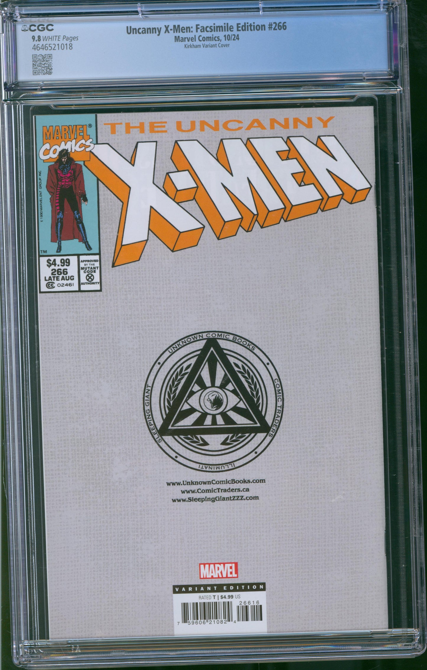 Uncanny X-Men: Facsimile Edition #266 - Kirkham Variant Cover