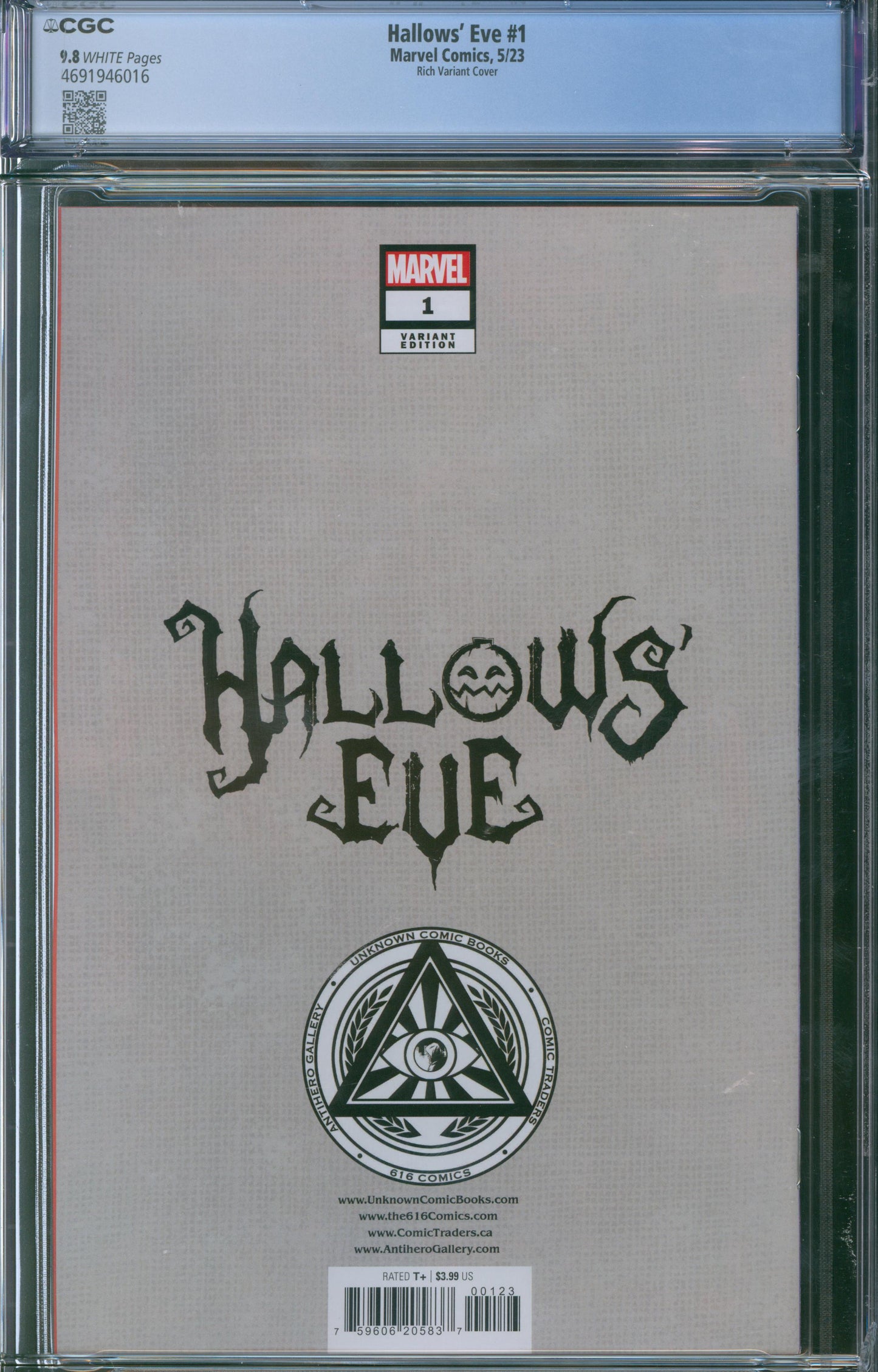 Hallows' Eve #1 CGC 9.8 - Rich Variant Cover
