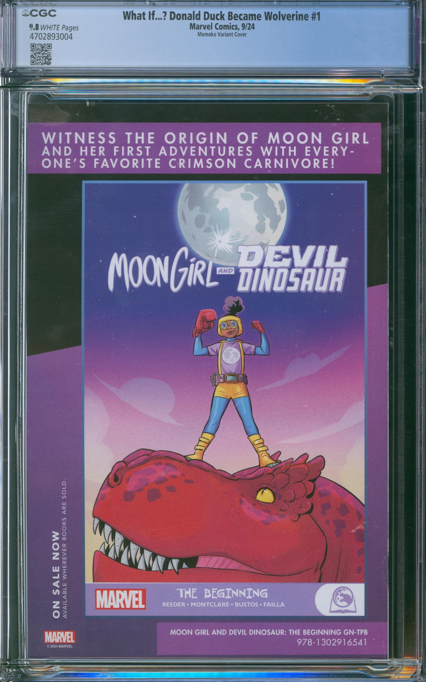 What If...? Donald Duck Became Wolverine #1 CGC 9.8 - Momoko Variant Cover