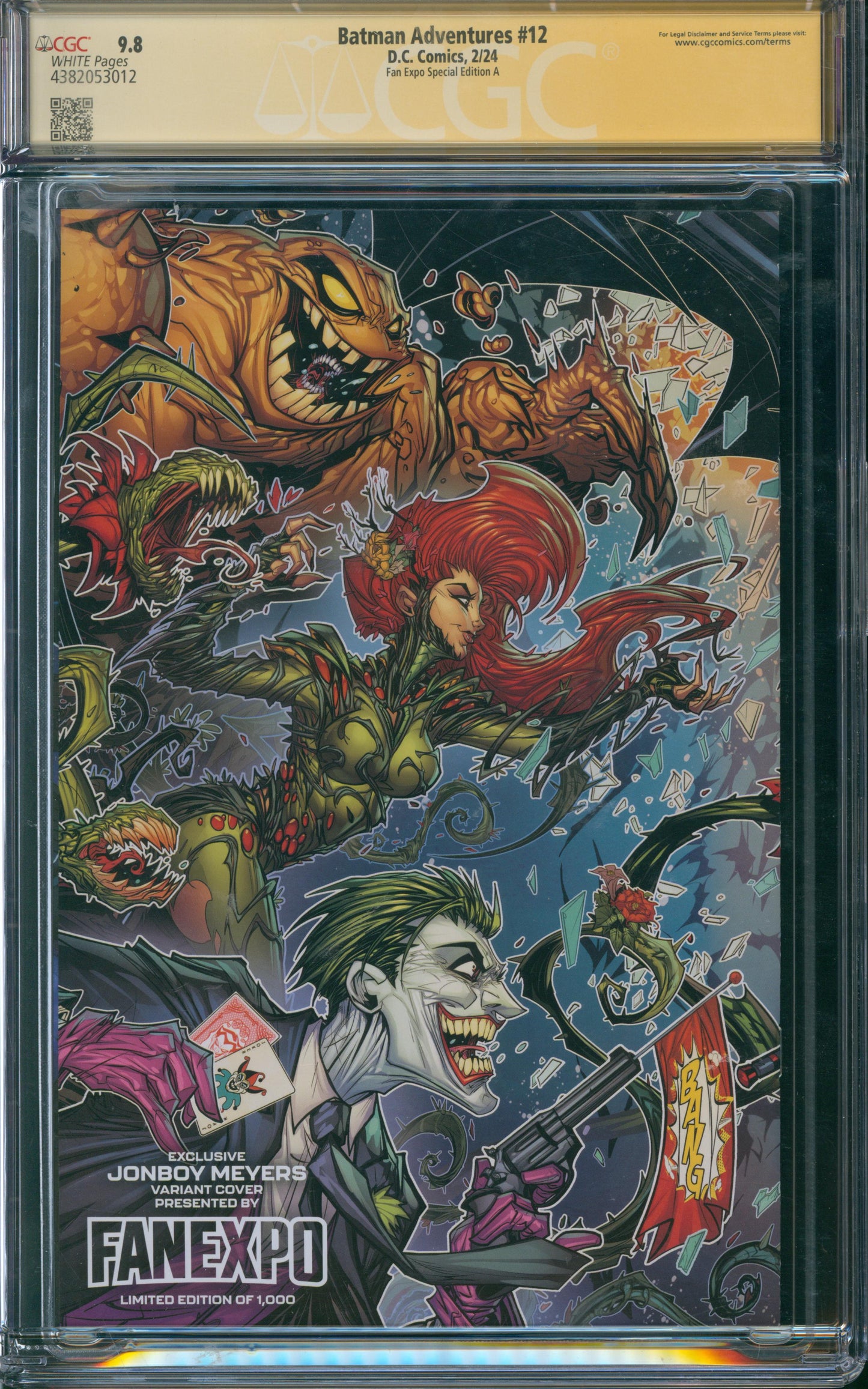 Batman Adventures #12 CGC 9.8 - Fan Expo Special Edition A - SIGNED BY JONBOY MEYERS ON 2/1/24