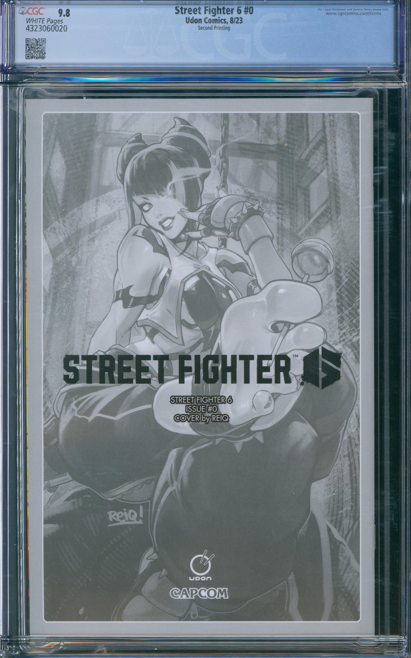 Street Fighter 6 #0 CGC 9.8 - Second Printing "Virgin" cover.