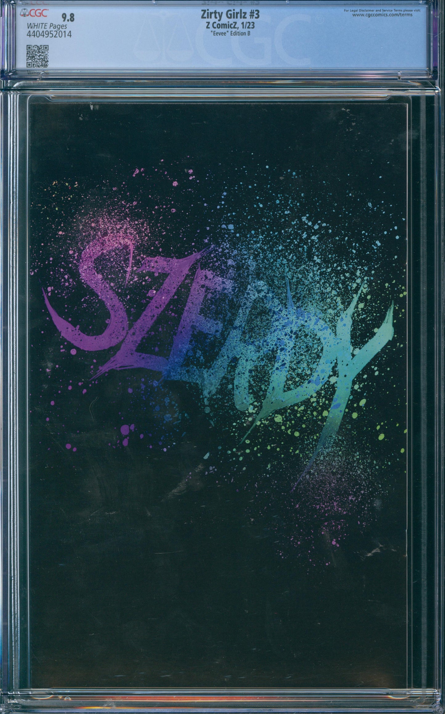 Zirty Girlz #3 CGC 9.8 - "Eevee" Edition B Virgin Cover - 2023