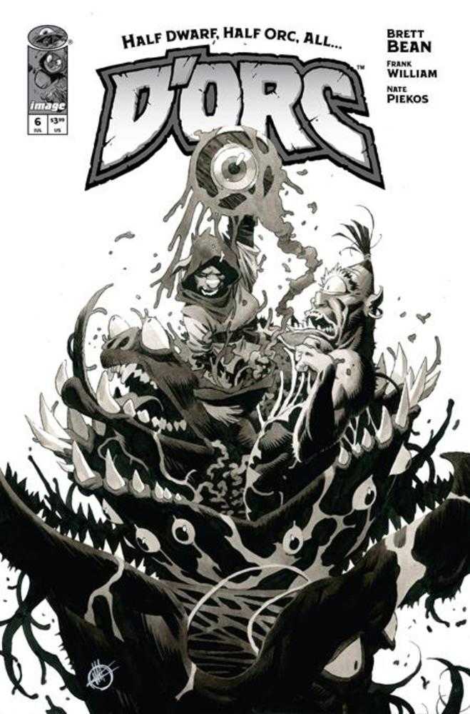 Dorc #6 Cover D 1 in 50 Matteo Scalera Black & White Variant
