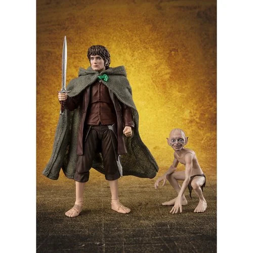 Lord of the Rings: Fellowship of the Ring Frodo Baggins and Gollum S.H.Figuarts Action Figure 2-Pack