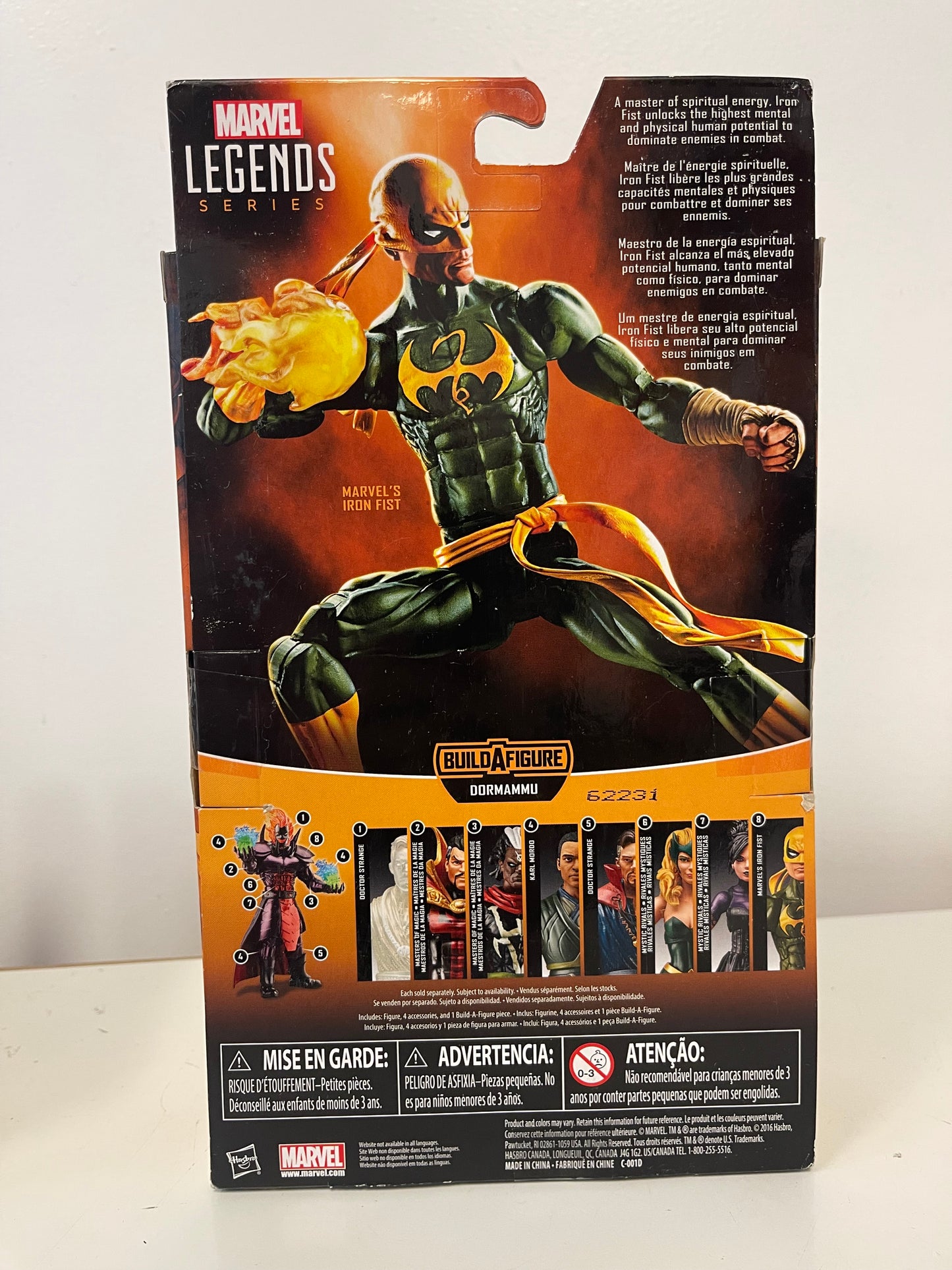 Marvel Legends Series Iron Fist Figure Dormammu BAF
