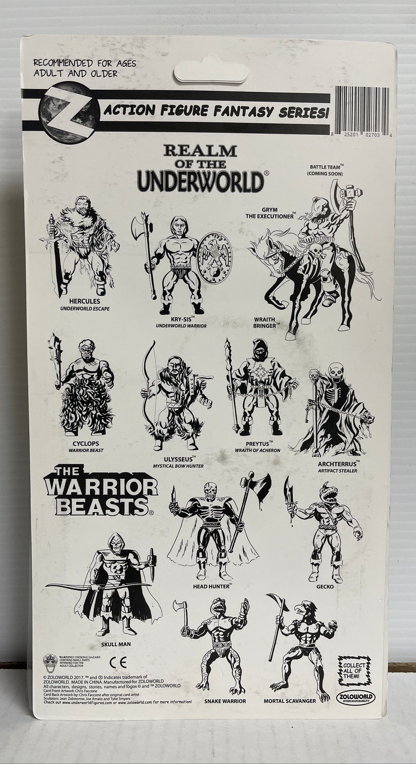 The Warrior Beasts Tomahawk Zoloworld Retro Figure