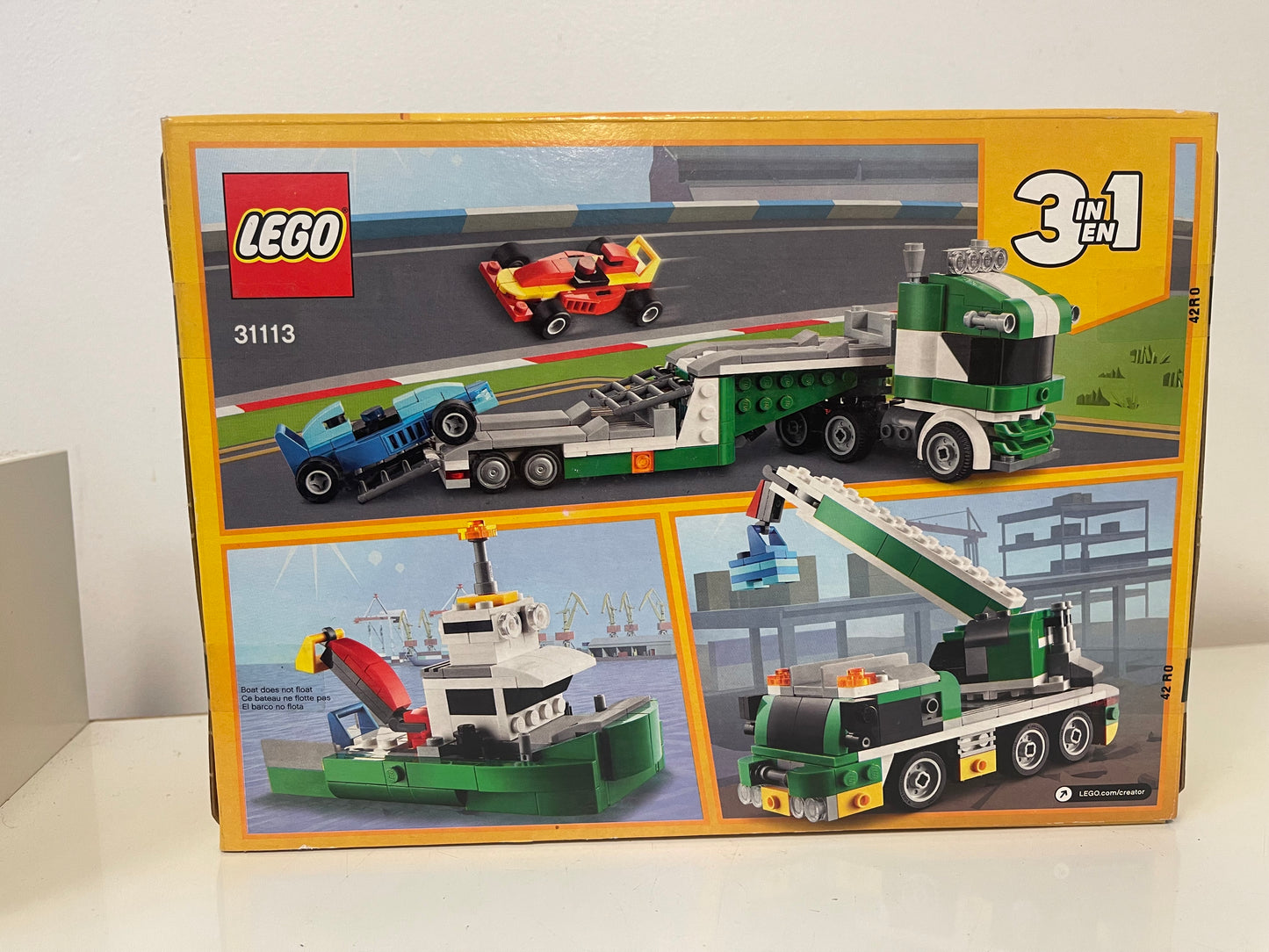 Lego Creator 3 in 1 Race Car Transporter 31113 328 pcs