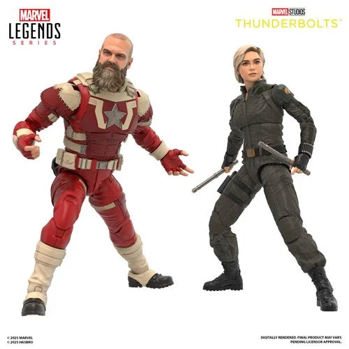 Thunderbolts Marvel Legends Yelena Belova and Red Guardian 6-Inch Action Figures 2-Pack