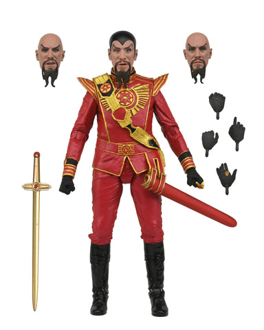 Flash Gordon (1980) 7” Scale Action Figure Ultimate Ming (Red Military Outfit)