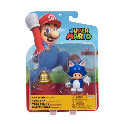 World Nintendo Super Mario 4-Inch Figures Wave 44Cat Toad with super bell