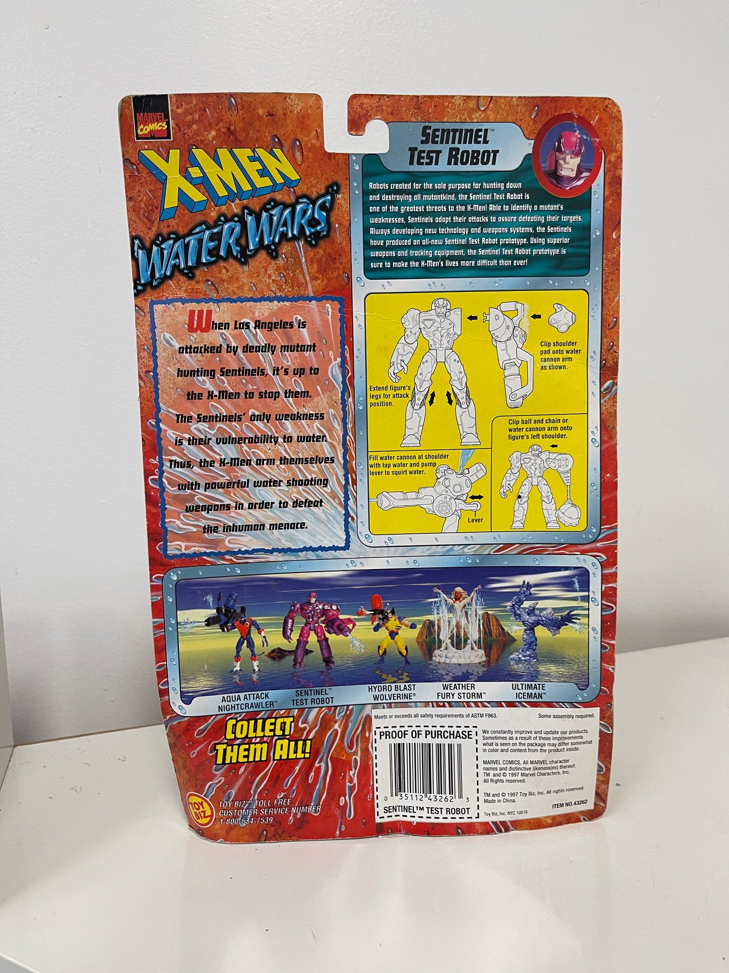 X-Men Water Wars Sentinel Test Robot