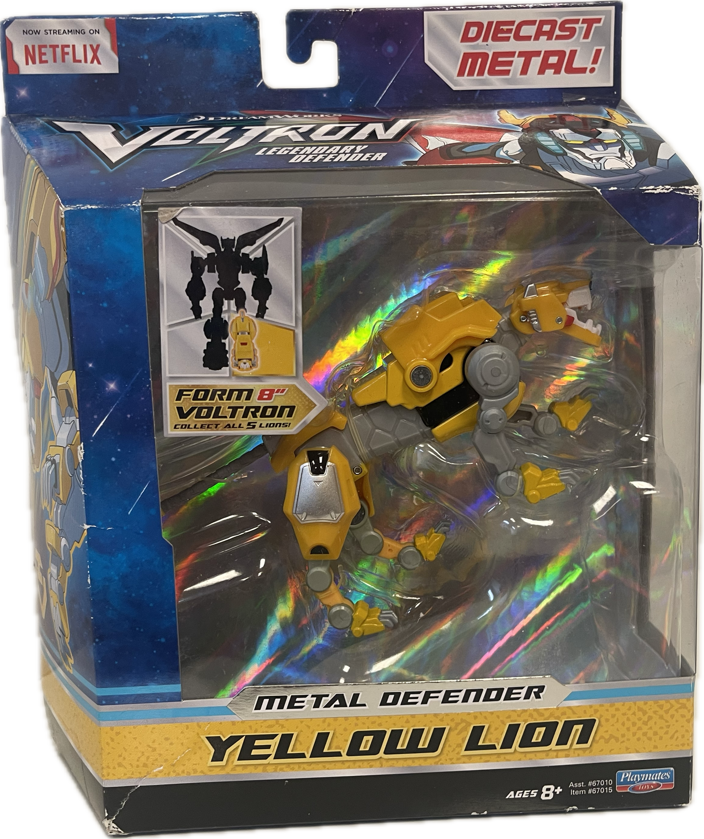 Voltron Legendary Metal Defender Yellow Lion