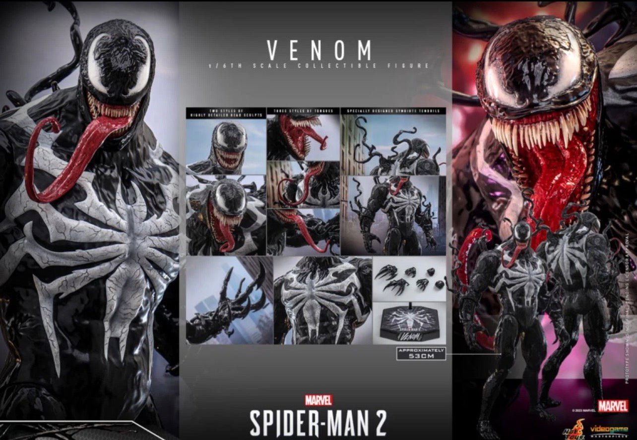 ホットトイズ　Spider-Man 2 1/6 ヴェノム SpiderMan 2 (Video Game 2023) Venom 1:6 Scale Hot Toys Figure