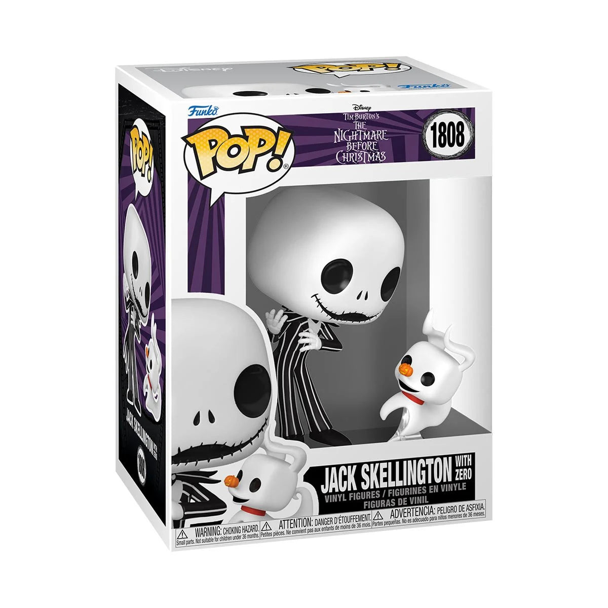 その他 FunkoPOPTHENIGHTMAREBEFORECHRISTMAS ZERO The Nightmare Before Christmas Jack Skellington with Zero (Wave 9